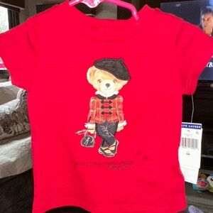 Polo by Ralph Lauren Red Bear Graphic Tee